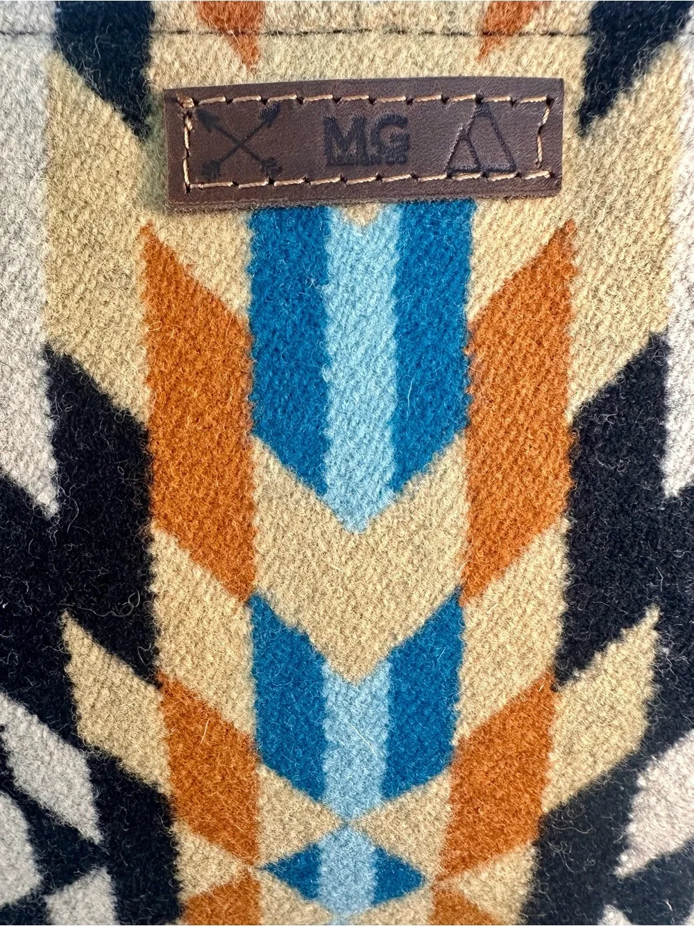 Mercy Grey Design Co Tote Bag Pendleton Wool Wyeth Trail Pattern